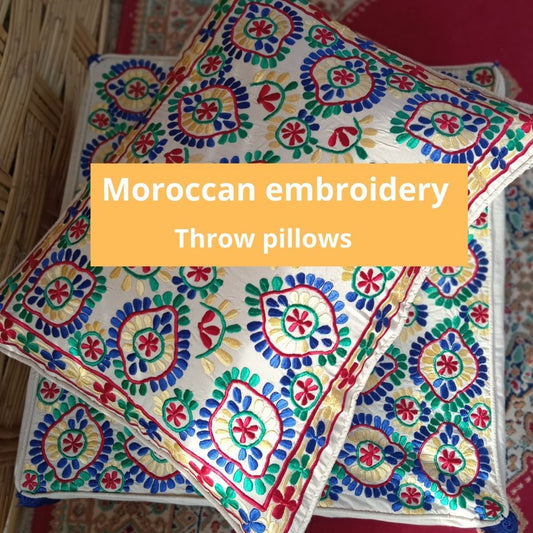 Elegant Unveiled Decor: The Story of Embroidered Moroccan Pillowcases - Heritage Handmade