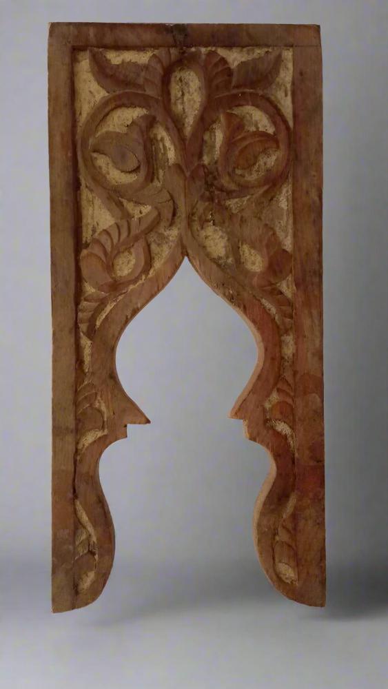 80 years old Moroccan carved wood panel - Heritage Handmade