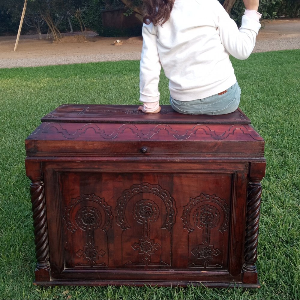 Rustic African Farmhouse Wooden Trunk at Heritage Handmade