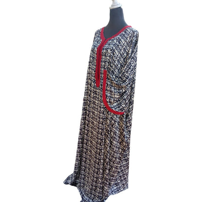 Oversize Sharon silk kaftan dress