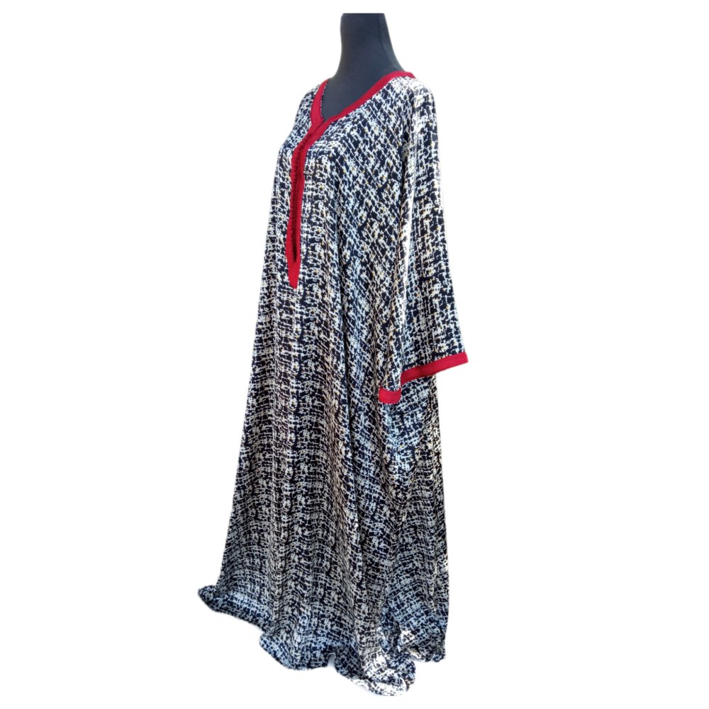 Oversize Sharon silk kaftan dress