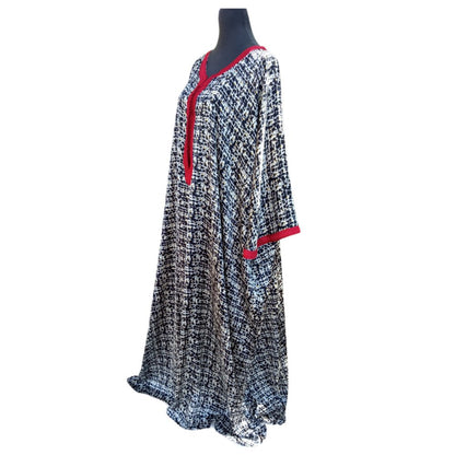 Oversize Sharon silk kaftan dress