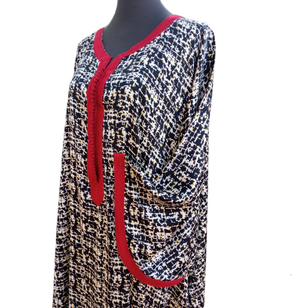 Oversize Sharon silk kaftan dress