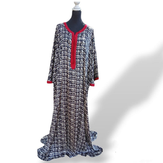 Oversize Sharon silk kaftan dress