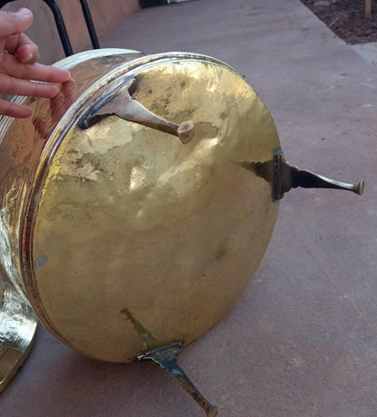 Antique Moorish Brass Tagine