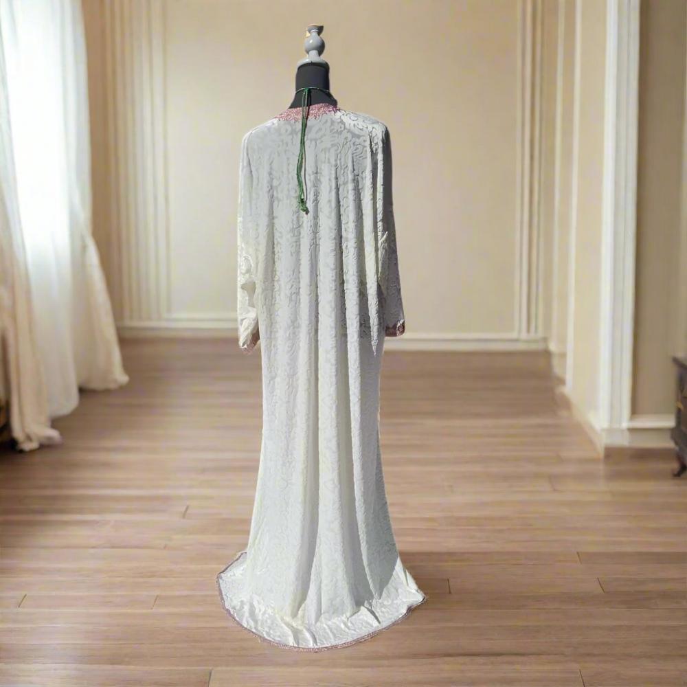 Moroccan Extra long Wedding Velvet Coat kaftan