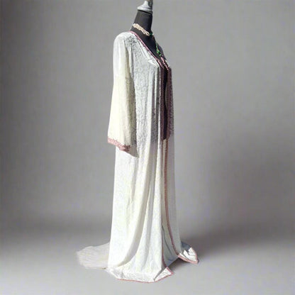 Moroccan Extra long Wedding Velvet Coat kaftan