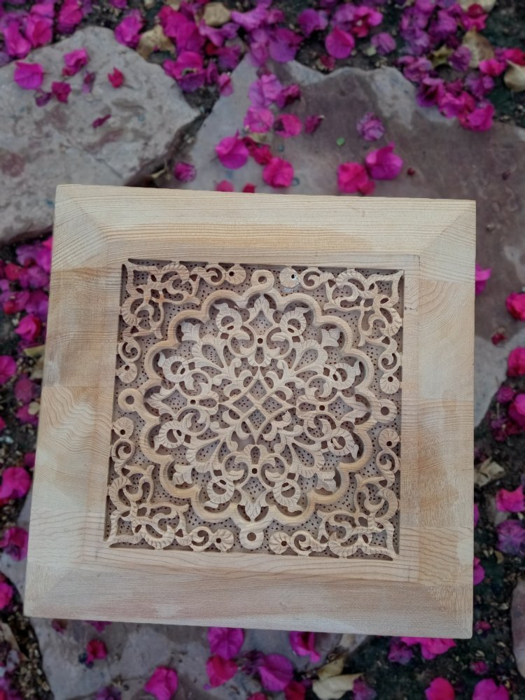 Hand Carved Moroccan Large Cedar Box | Heritage Handmade