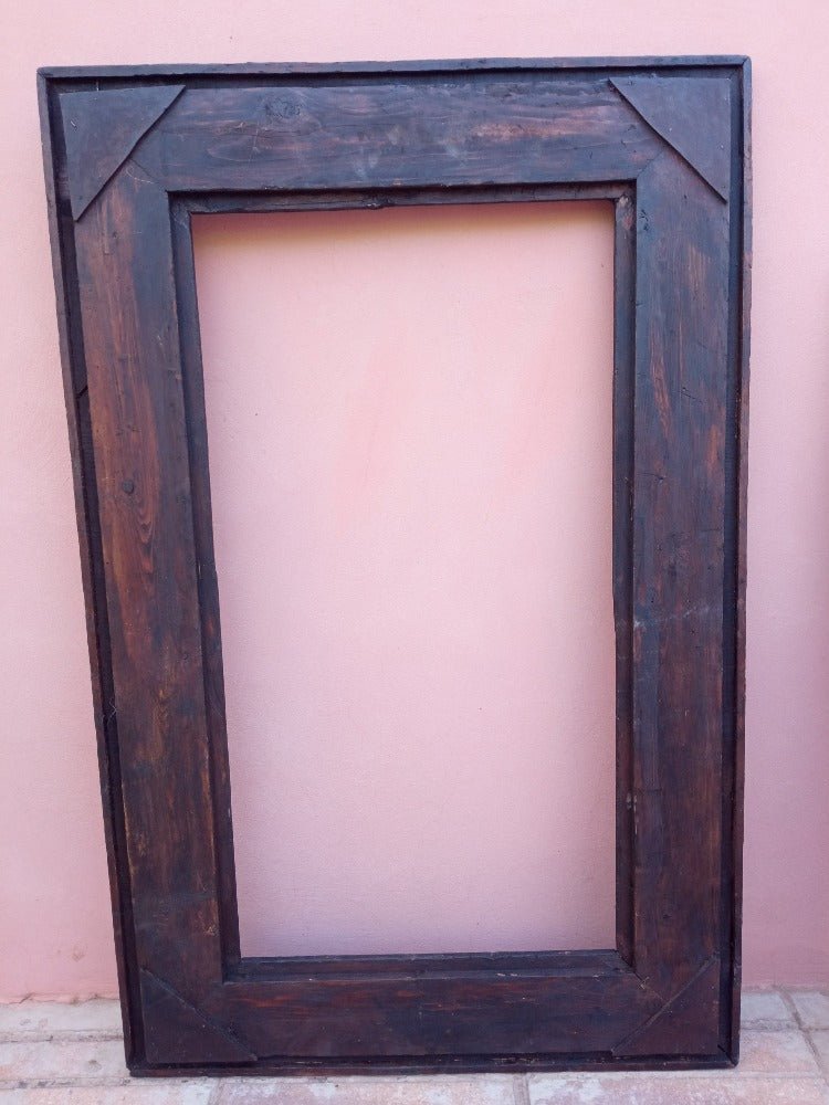 carved rectangle moorish wall mirror 