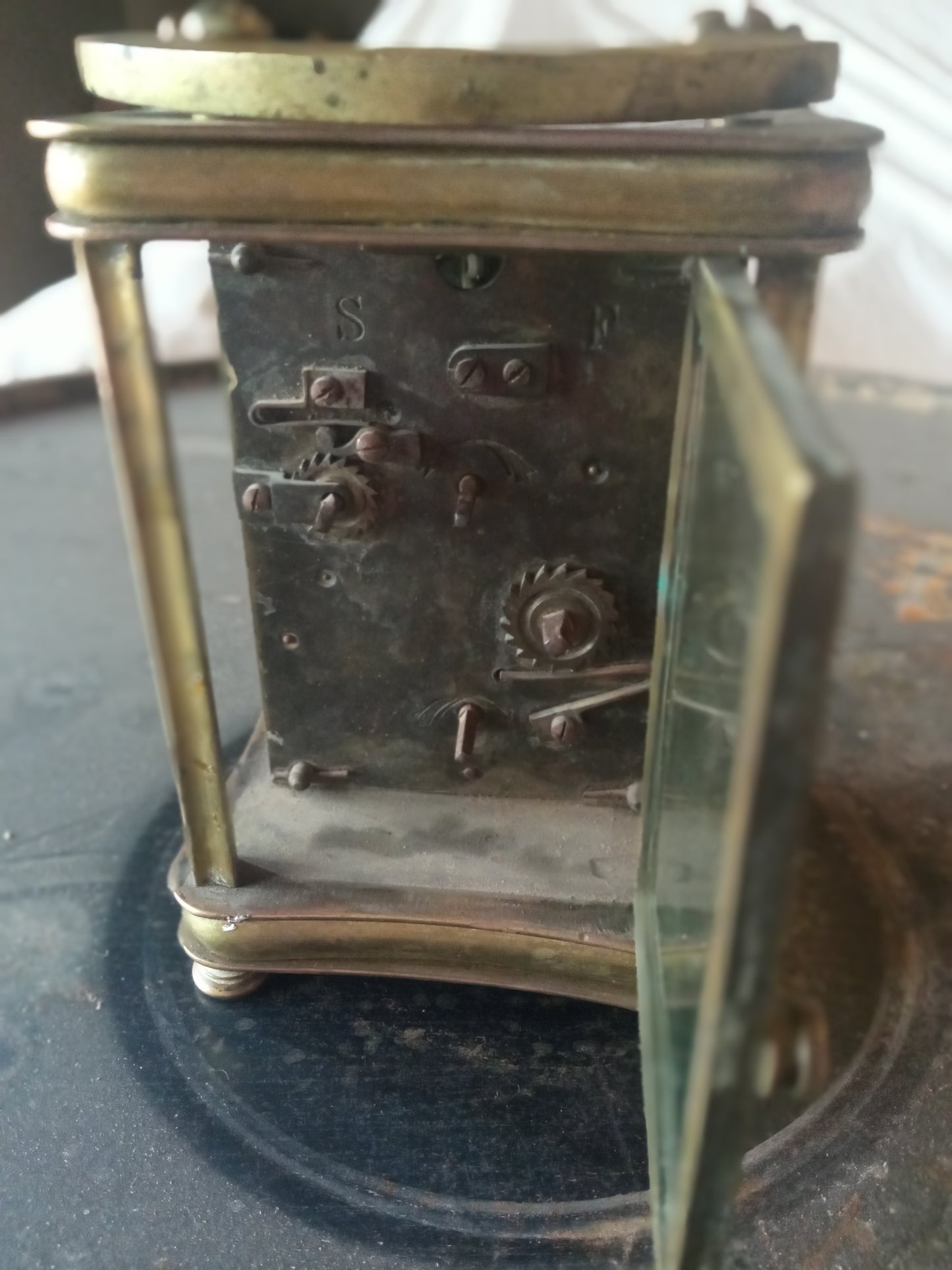 Rare Early 19th Antique French Bronze Carriage Clock