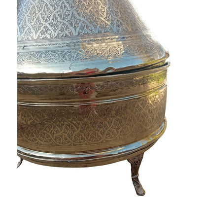 Antique Moorish Brass Tagine