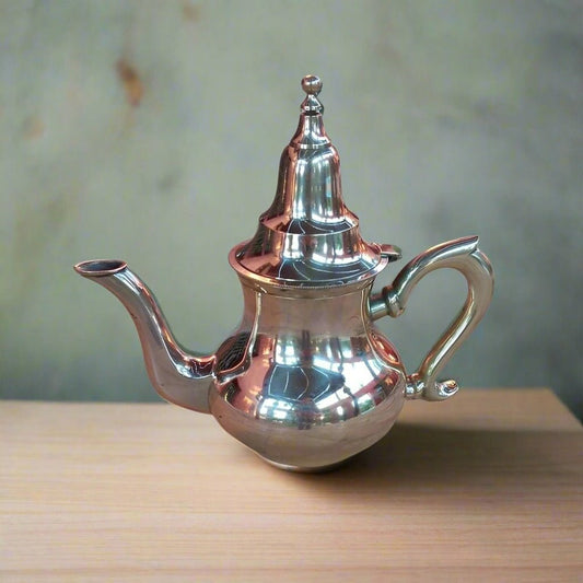 Antique Big Brass Moroccan Teapot for Guest - Heritage Handmade