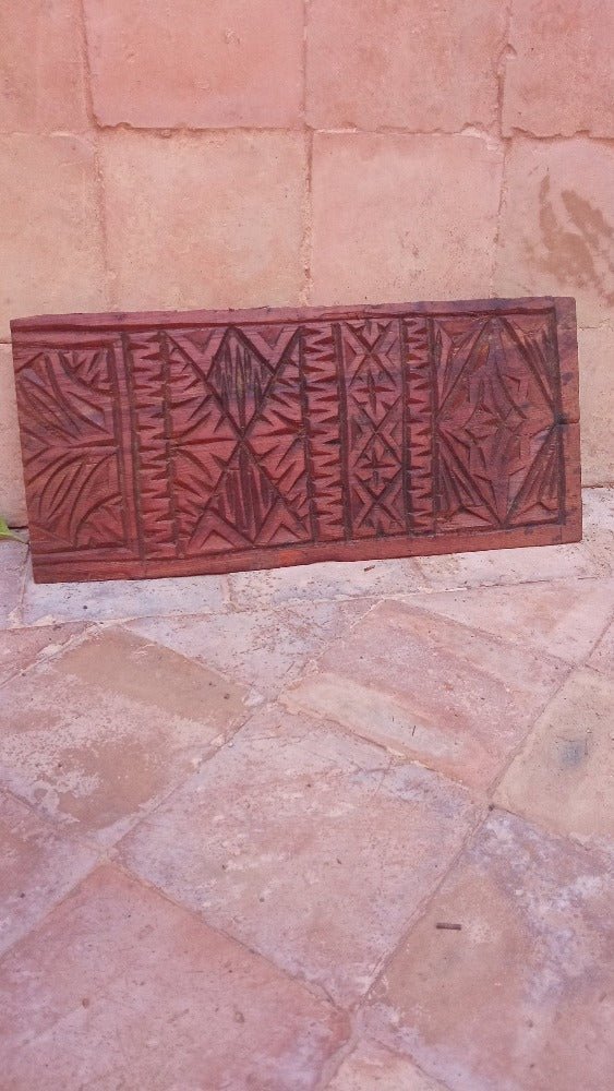 Antique Moroccan Berber craved wall panel - Heritage Handmade