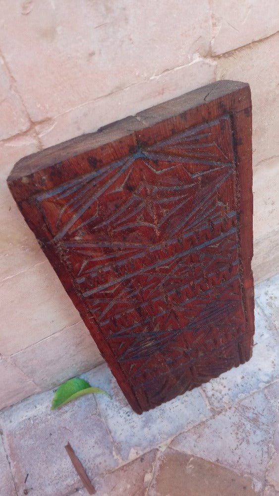 Antique Moroccan Berber craved wall panel - Heritage Handmade