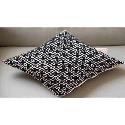 Buy Set of 2 Moroccan black decorative pillows - Heritage Handmade