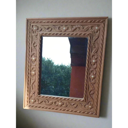 Decorative Moroccan Hand carved hanging Mirror for sale - Heritage Handmade