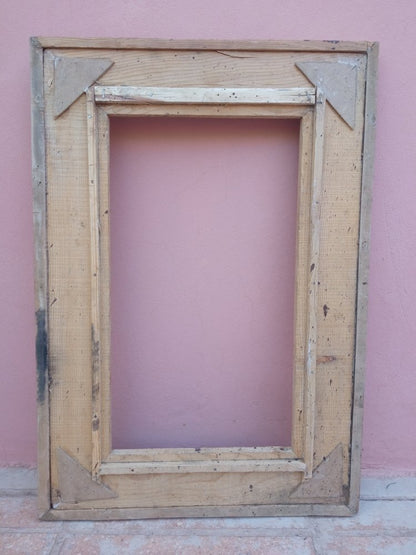 Hand carved Moroccan Cedar Wood Mirror - full length mirror wood frame - Heritage Handmade