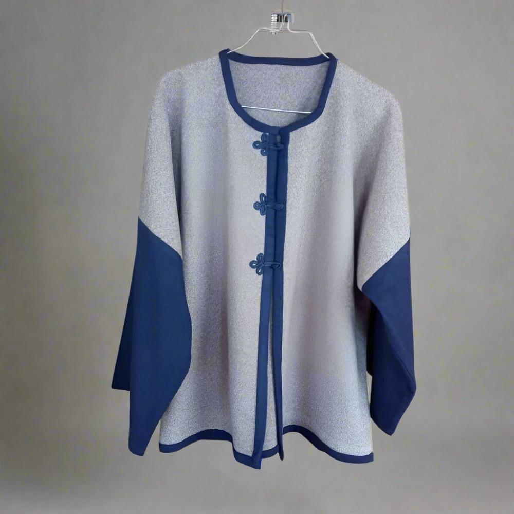 Handmade Blue Cashmere Wool coat for women - Heritage Handmade