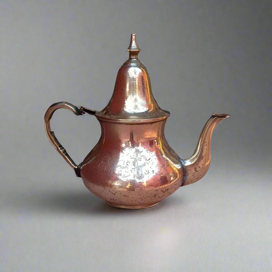 Vintage Brass Teapot Moroccan Kettle Hand work for sale