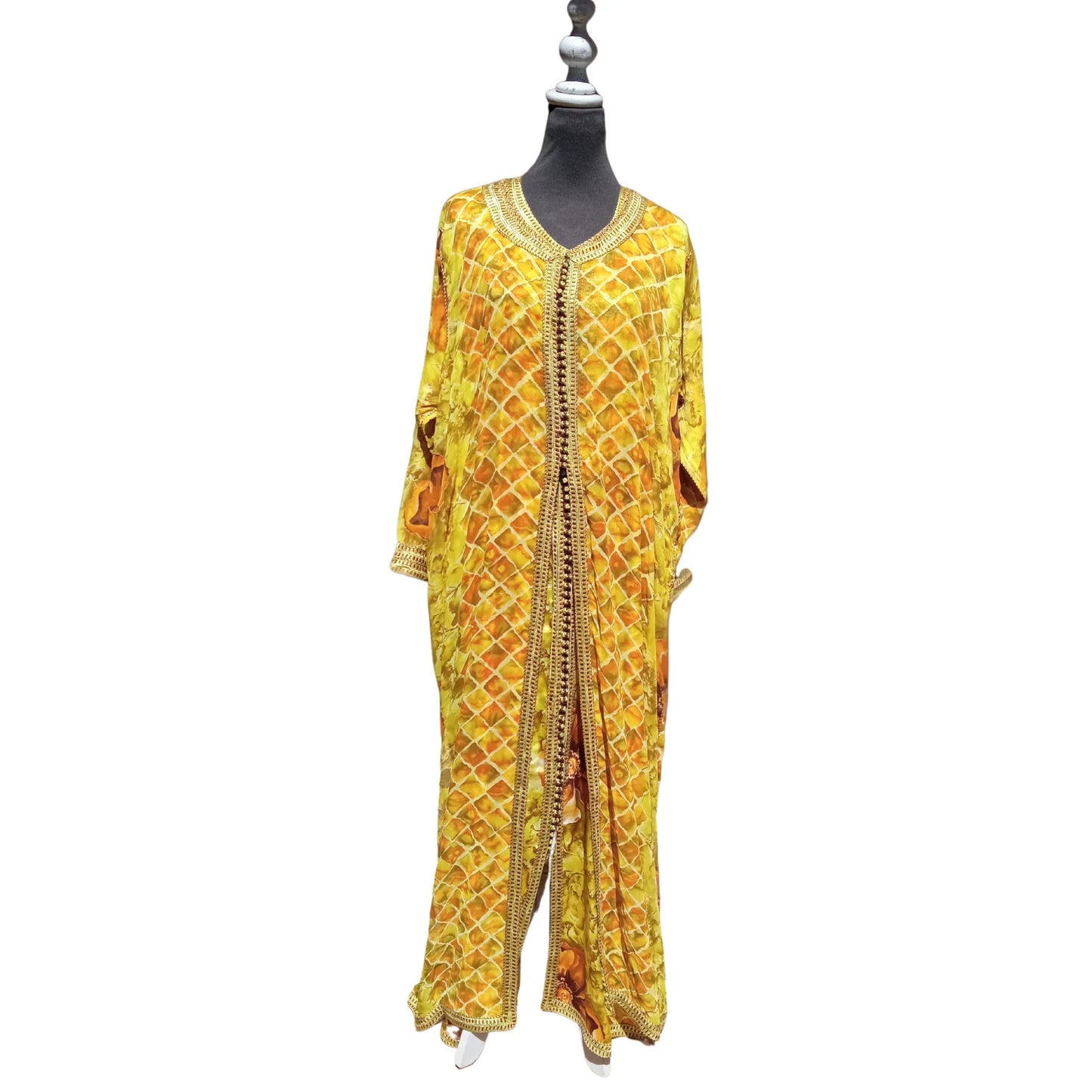 Vintage Moroccan 2 piece kaftan Satin