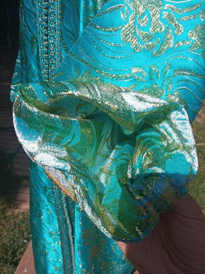 blue guest moroccan caftan 