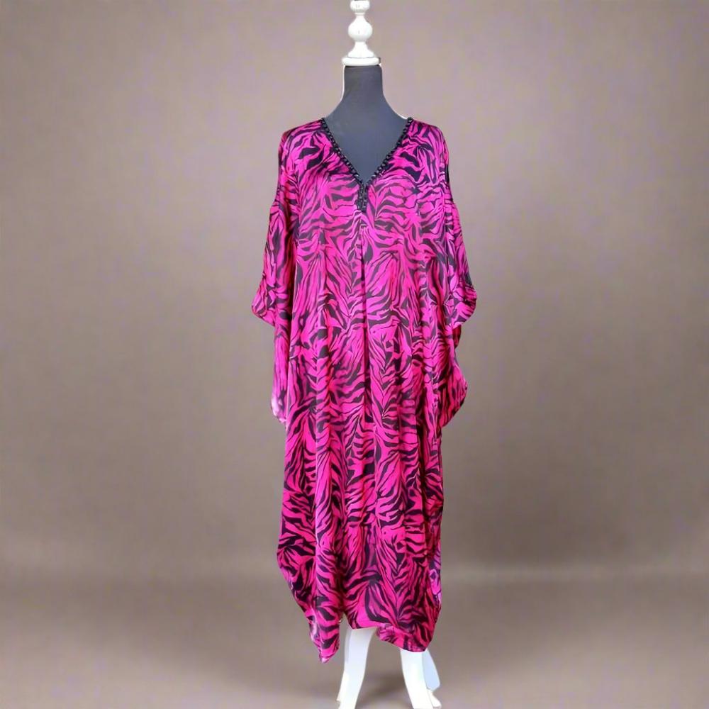 Leopard Fuchsia Gandora Dress