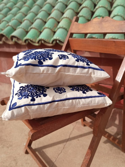 Set of 2 Moroccan Embroidered Pillow cases