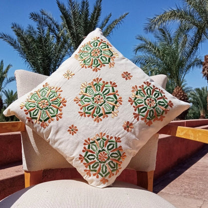 Decorative Moroccan Embroidered Pillow cover