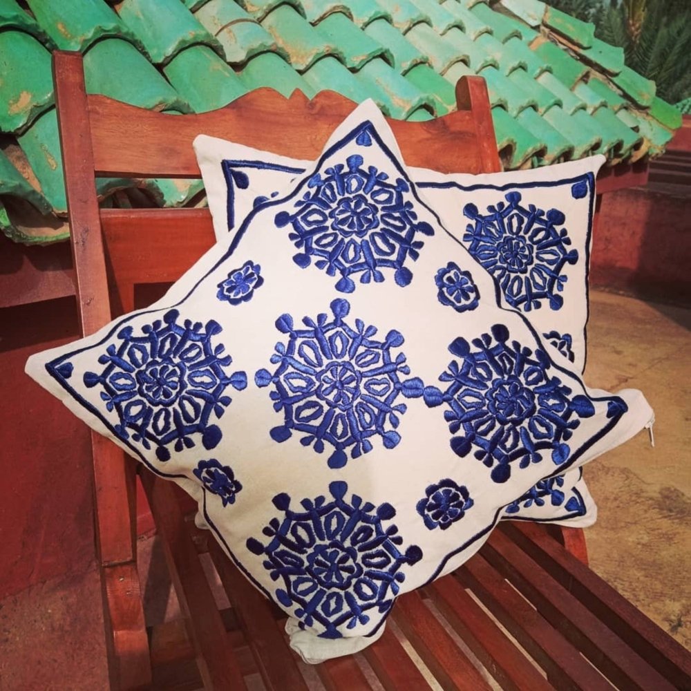 Set of 2 Moroccan Embroidered Pillow cases