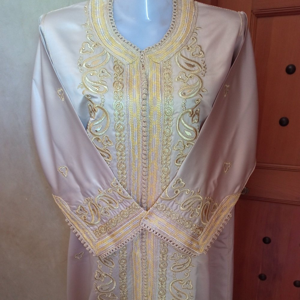 Vintage Luxury Embroidered Moroccan Nikaah Kaftan