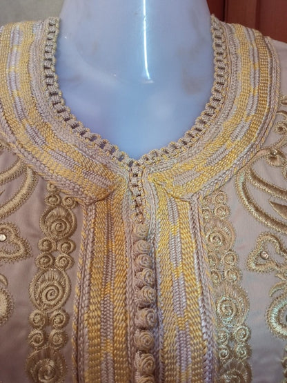 Vintage Luxury Embroidered Moroccan Nikaah Kaftan