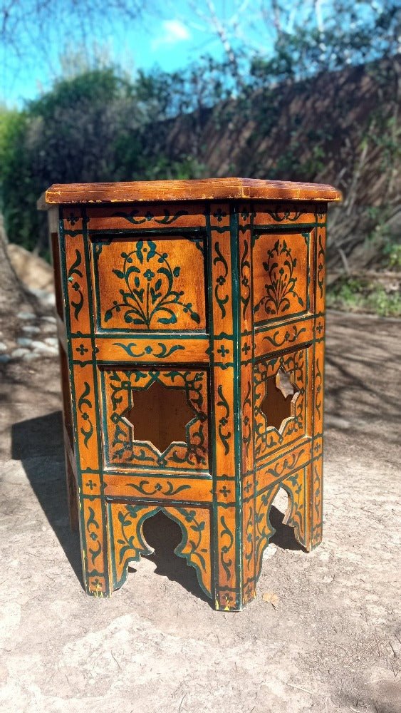 vintage moroccan coffee table 