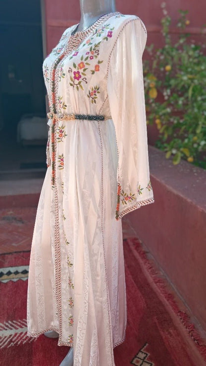 Bridal 2 piece Embroidered Moroccan Caftan for sale