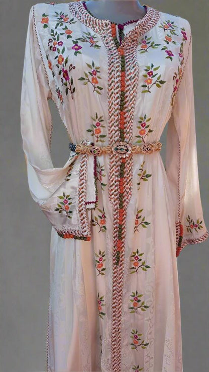 Bridal 2 piece Embroidered Moroccan Caftan for sale