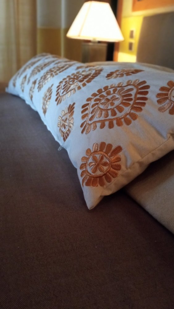 Embroidered long Decorative Throw Pillow Cover