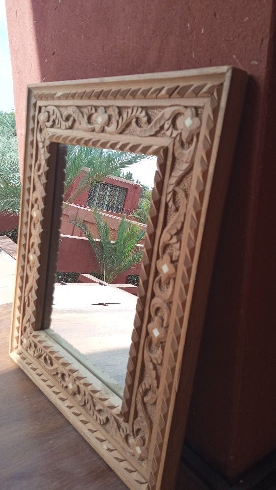 Decorative Moroccan Hand carved hanging Mirror for sale