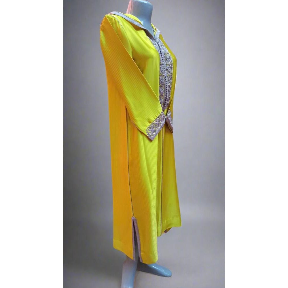 Buy New ONE size long sleeve Mustard Djallaba for women