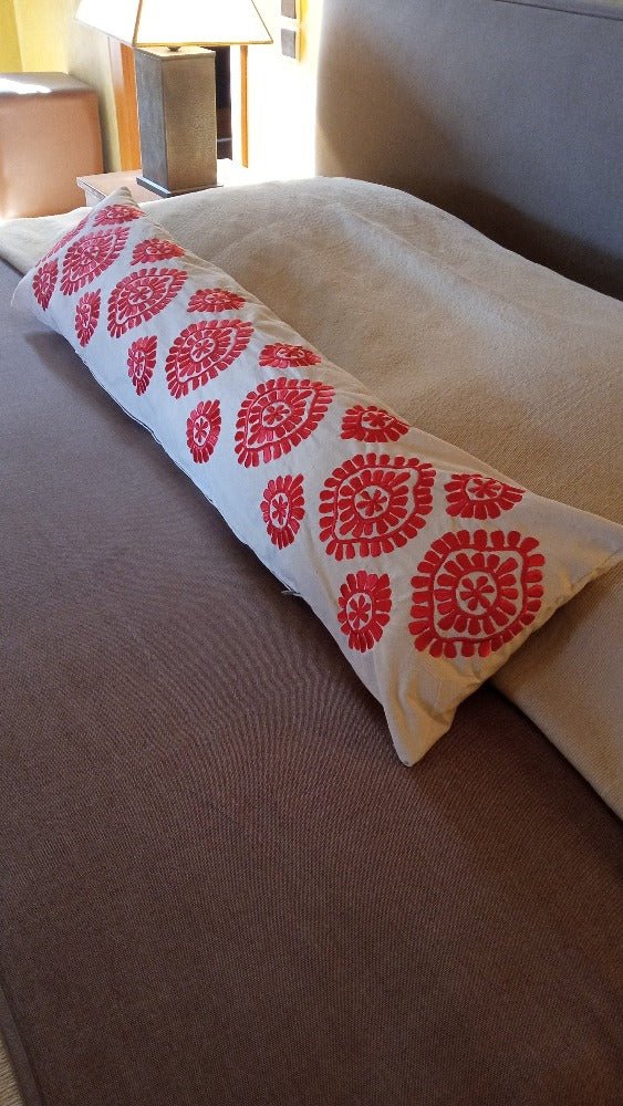 Moroccan Embroidered Decorative Throw Pillow Cover