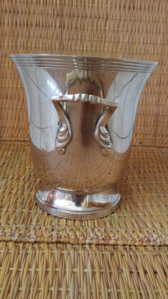 Antique French laiton ice bucket - Brass bucket