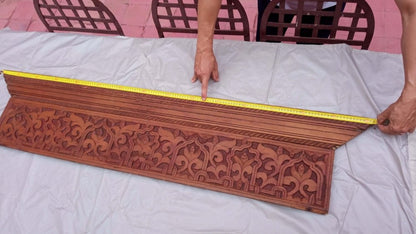 Natural Moorish floral Carved Panel  