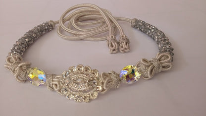 Handmade Moroccan wedding beaded belt