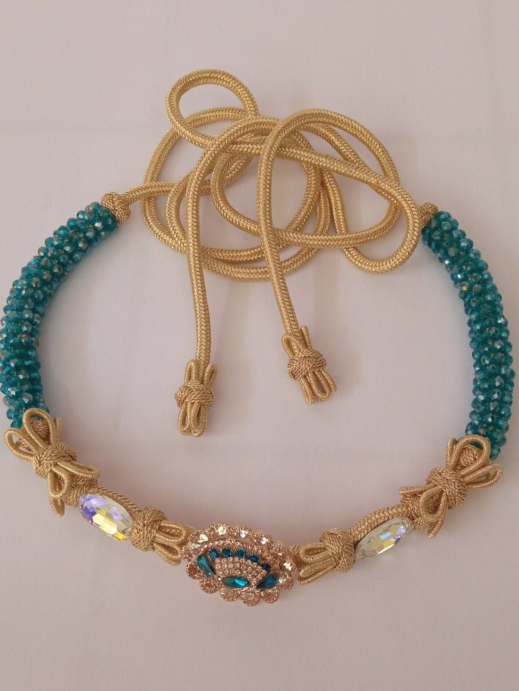 New Gorgeous Turquoise Moroccan Belt (Majdoul)