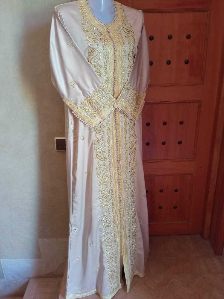 Vintage Luxury Embroidered Moroccan Nikaah Kaftan