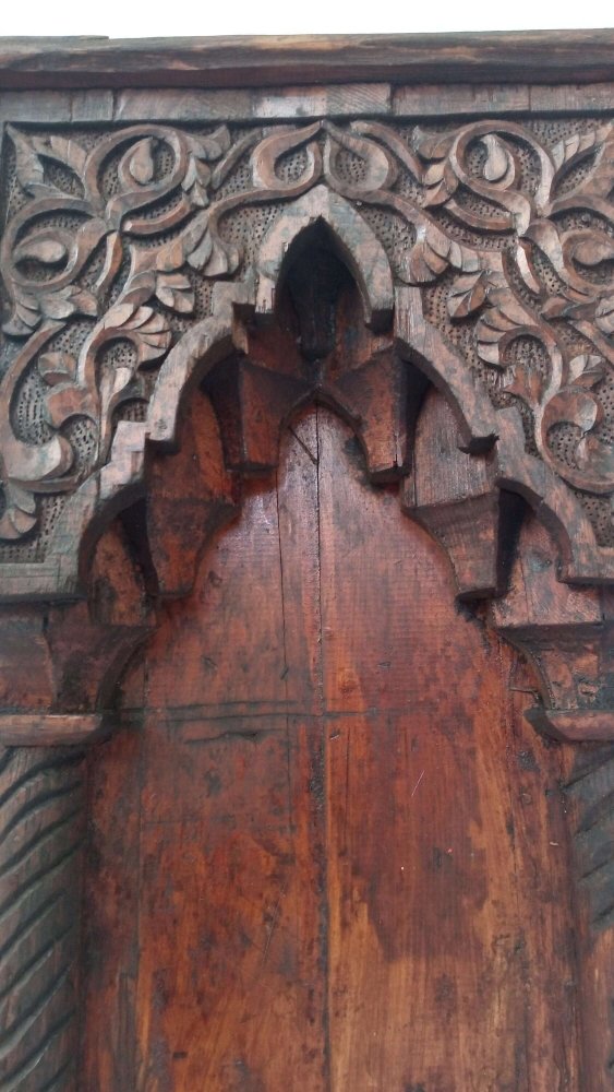 cedar wood encraved moorish door