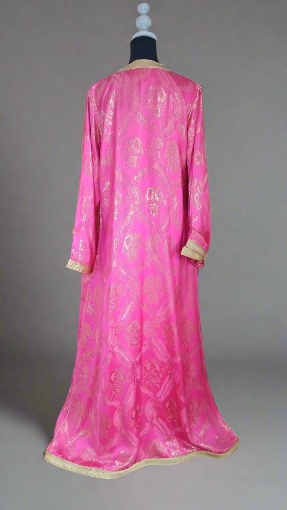 Luxury Traditional Pink Moroccan wedding dress Kaftan