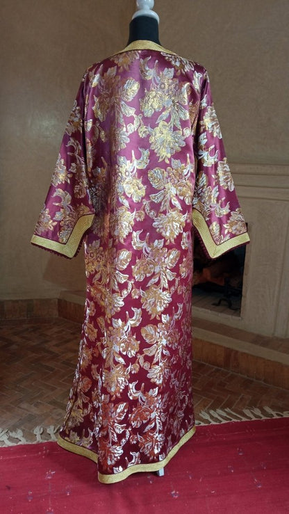 Vintage Moroccan Metallic Brocade kaftan