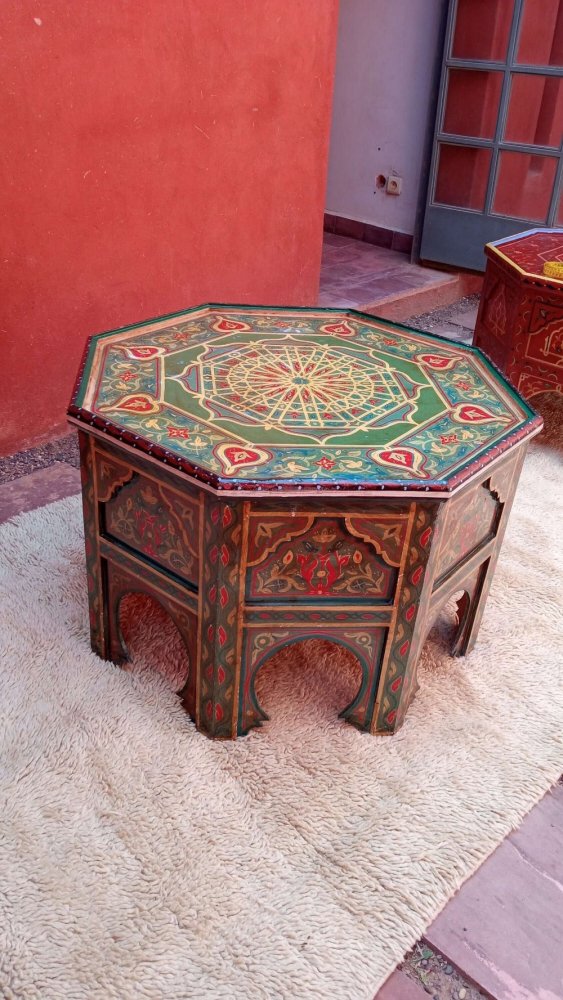 vintage moroccan large coffee table 