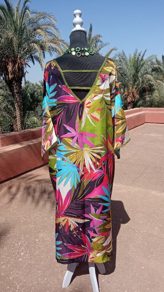 Hawaiian SILK Kaftan Dress