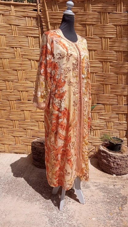 Vintage Moroccan wedding kaftan dress