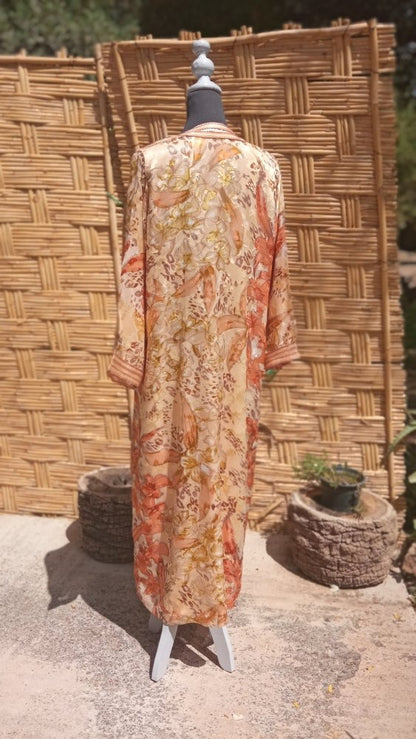 Vintage Moroccan wedding kaftan dress